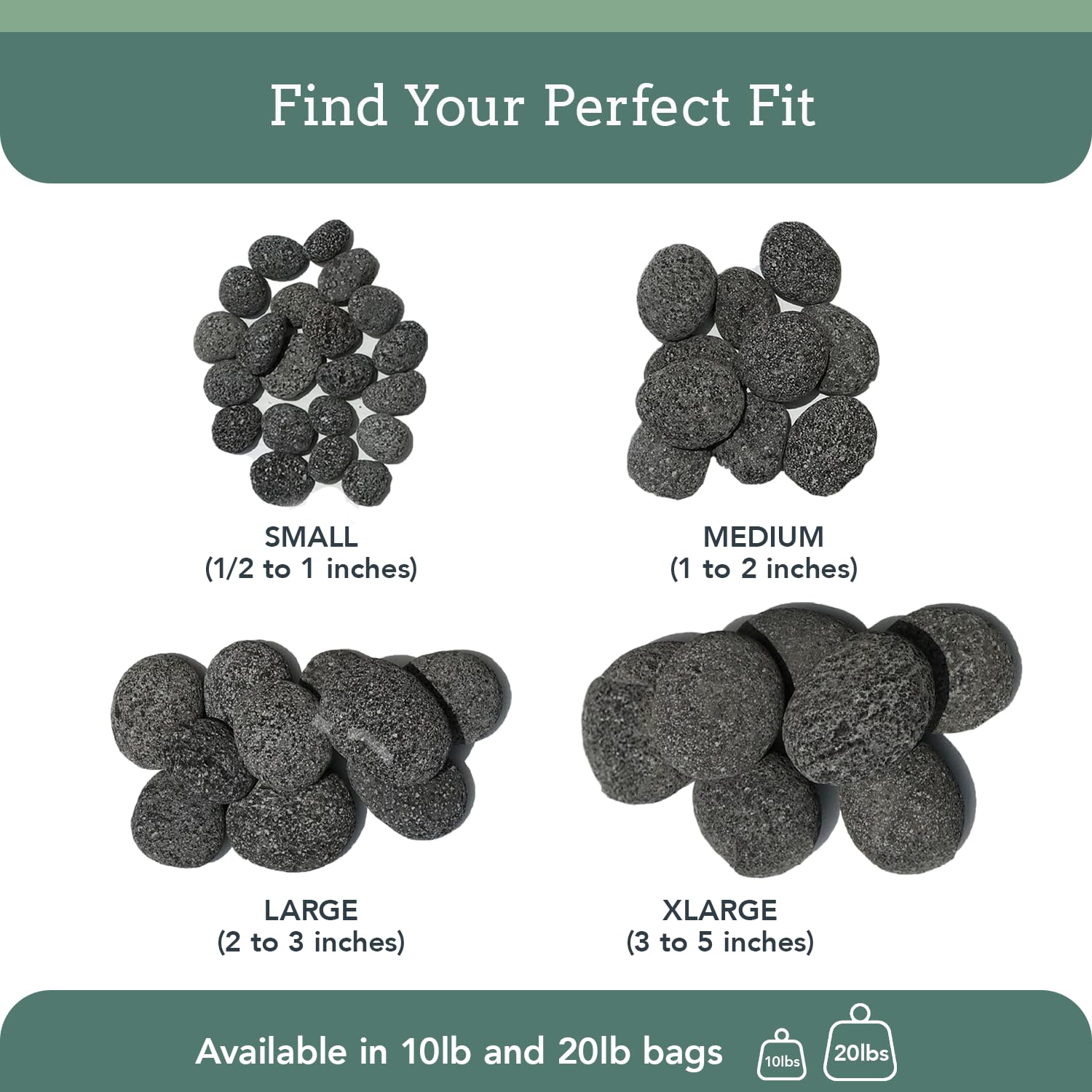 Premium Pebbles styled in tabletop bowl adding natural contrast and decor