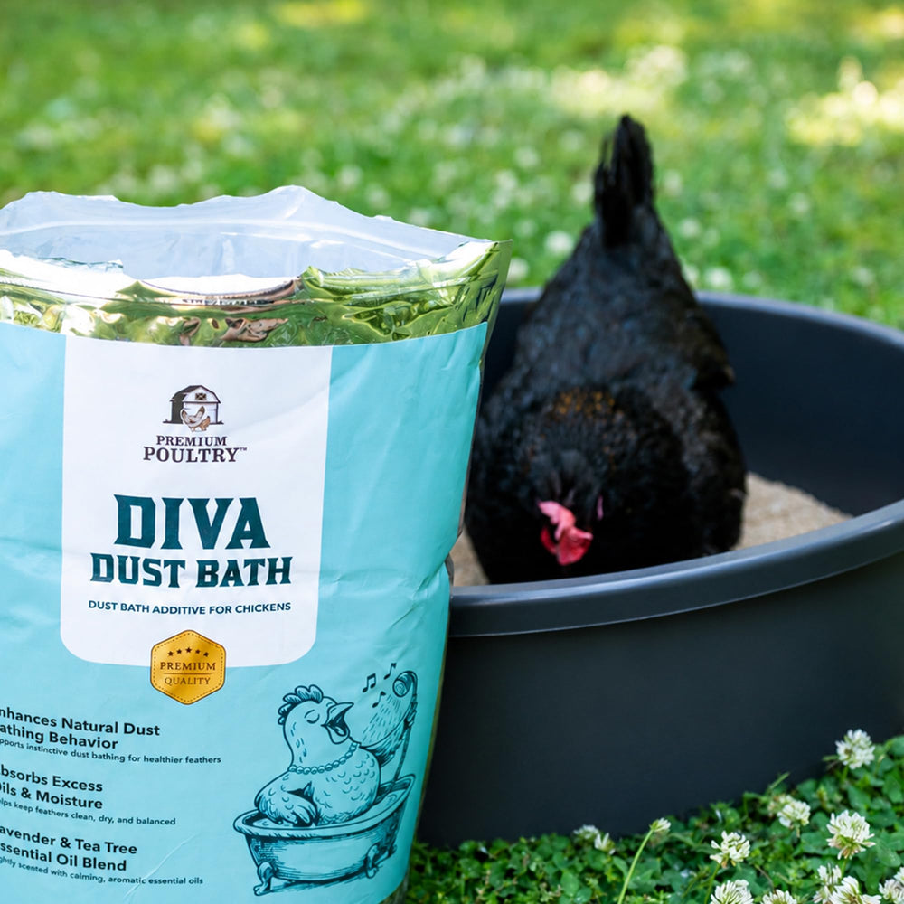 Premium Poultry mixed with sand illustrating simple application benefit