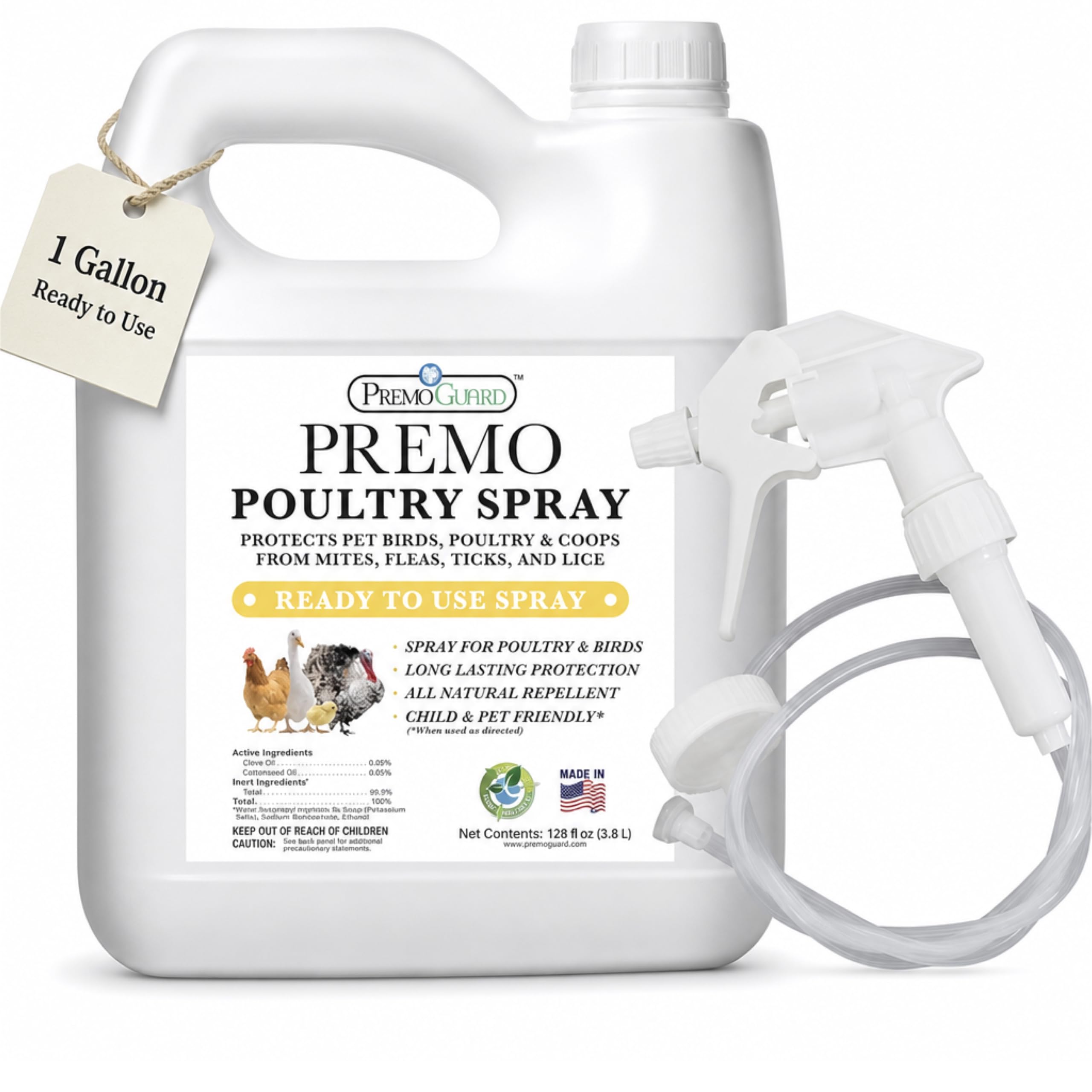 Premo Guard front label on 128 oz bottle showing product name and benefits