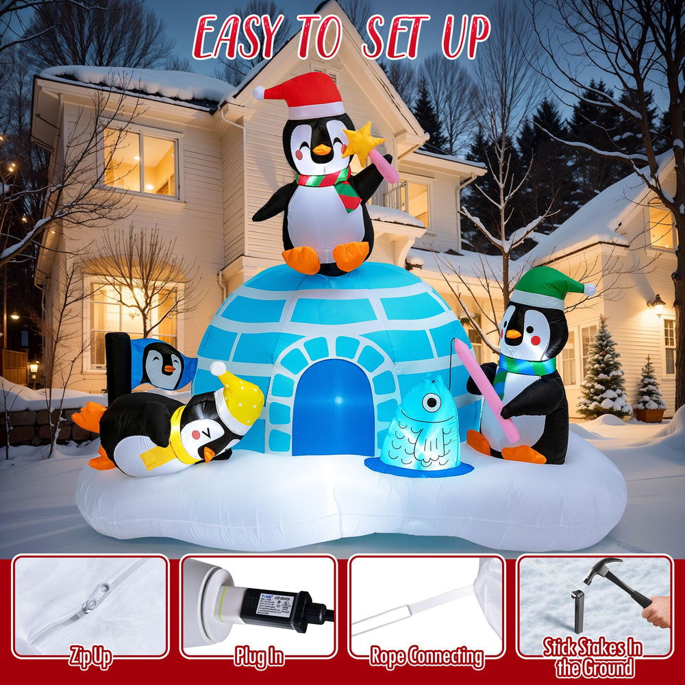 PRESENCE penguin label and plug detail showing easy plug-in setup
