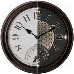 Presentime front view showing full 14-inch clock and vintage finish benefit readability