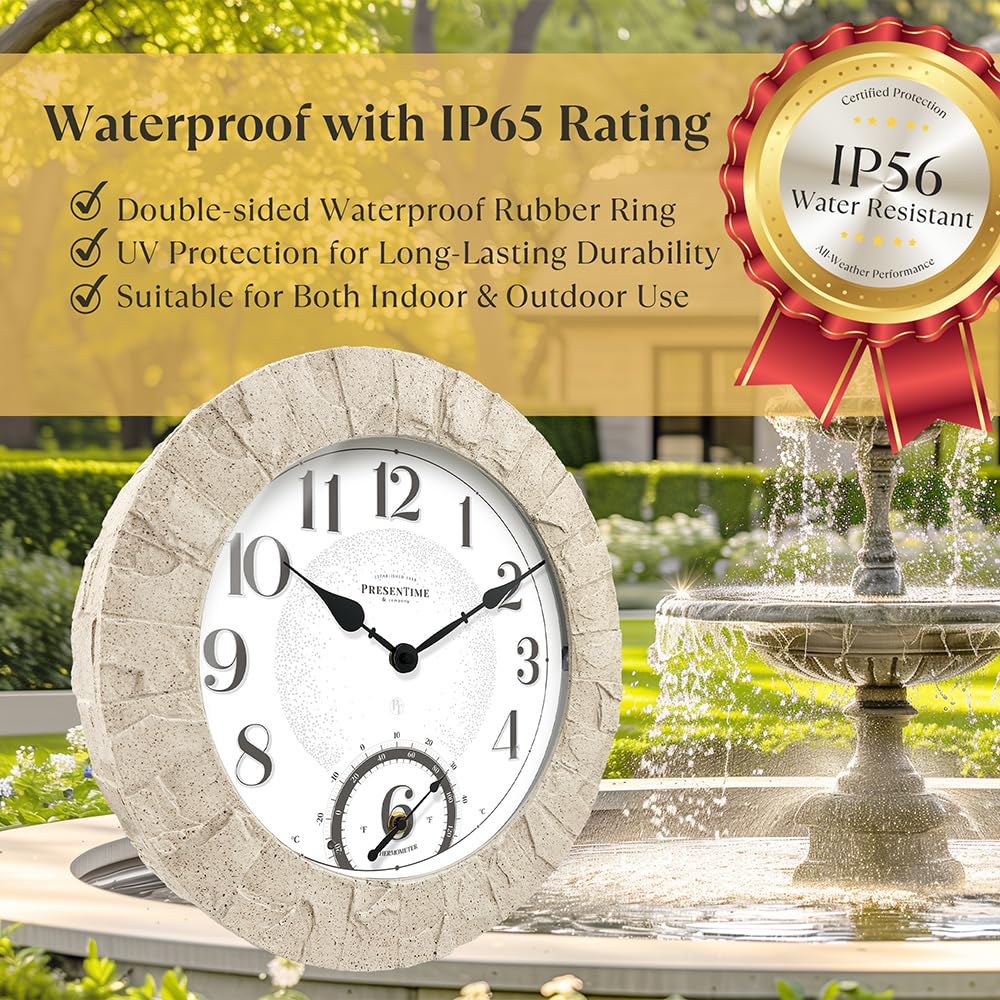 Presentime back sealed gasket detail demonstrating waterproof protection for outdoors