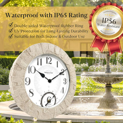 Presentime back sealed gasket detail demonstrating waterproof protection for outdoors