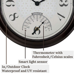 Presentime luminous face close-up with warm LED glow for nighttime visibility