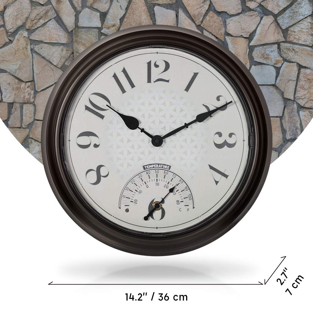 Presentime scale comparison with hand showing 14-inch size for correct placement