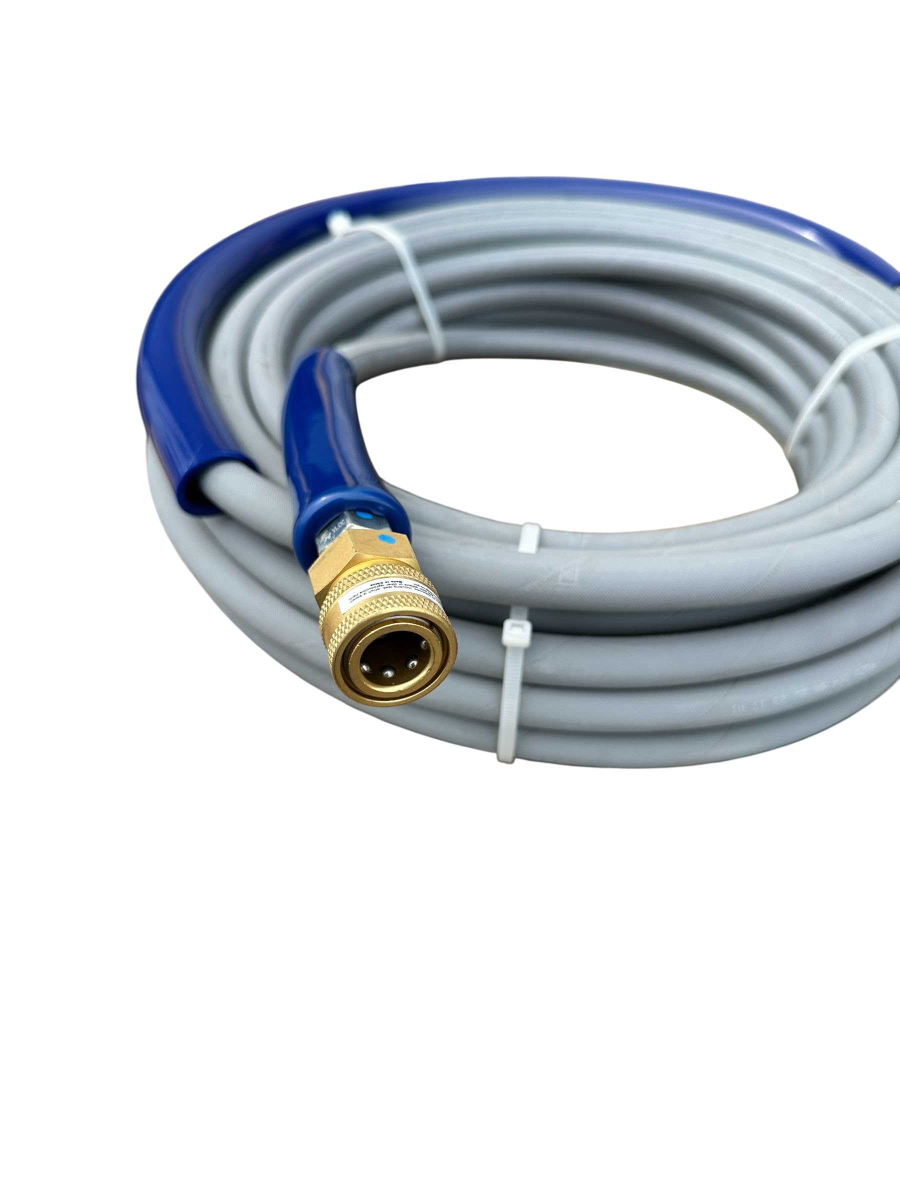 Pressure-Pro detail of single-wire steel braid reinforcement showing strength and flexibility benefits