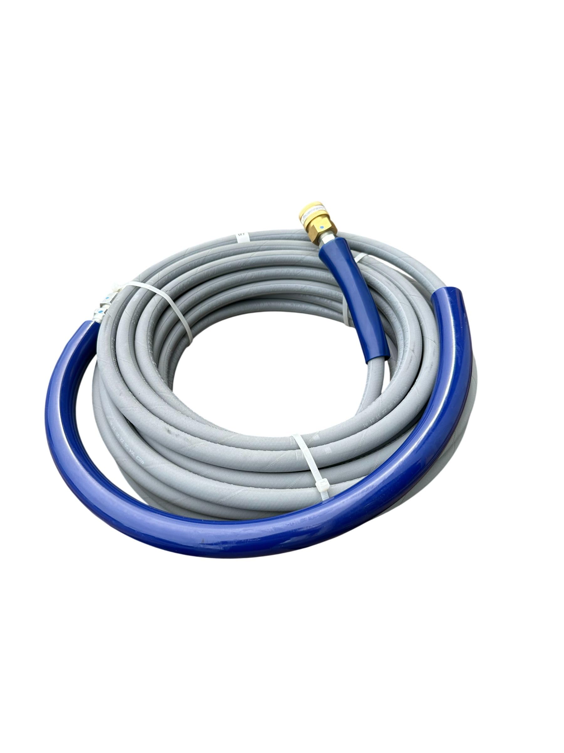 Pressure-Pro hose in use cleaning a driveway demonstrating high-pressure cleaning efficiency