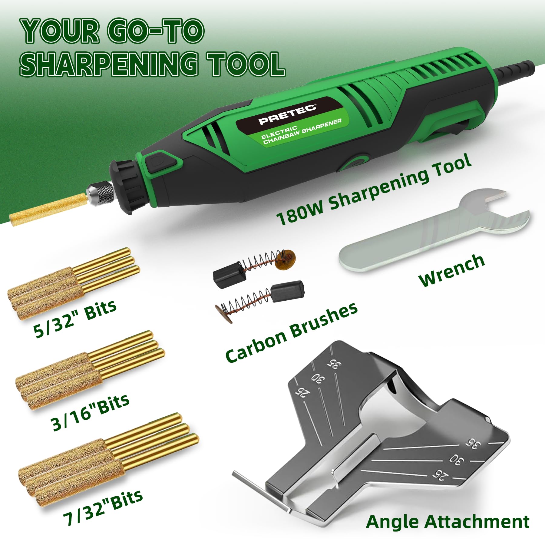 PRETEC angle attachment close-up ensuring consistent bevels and reduced errors