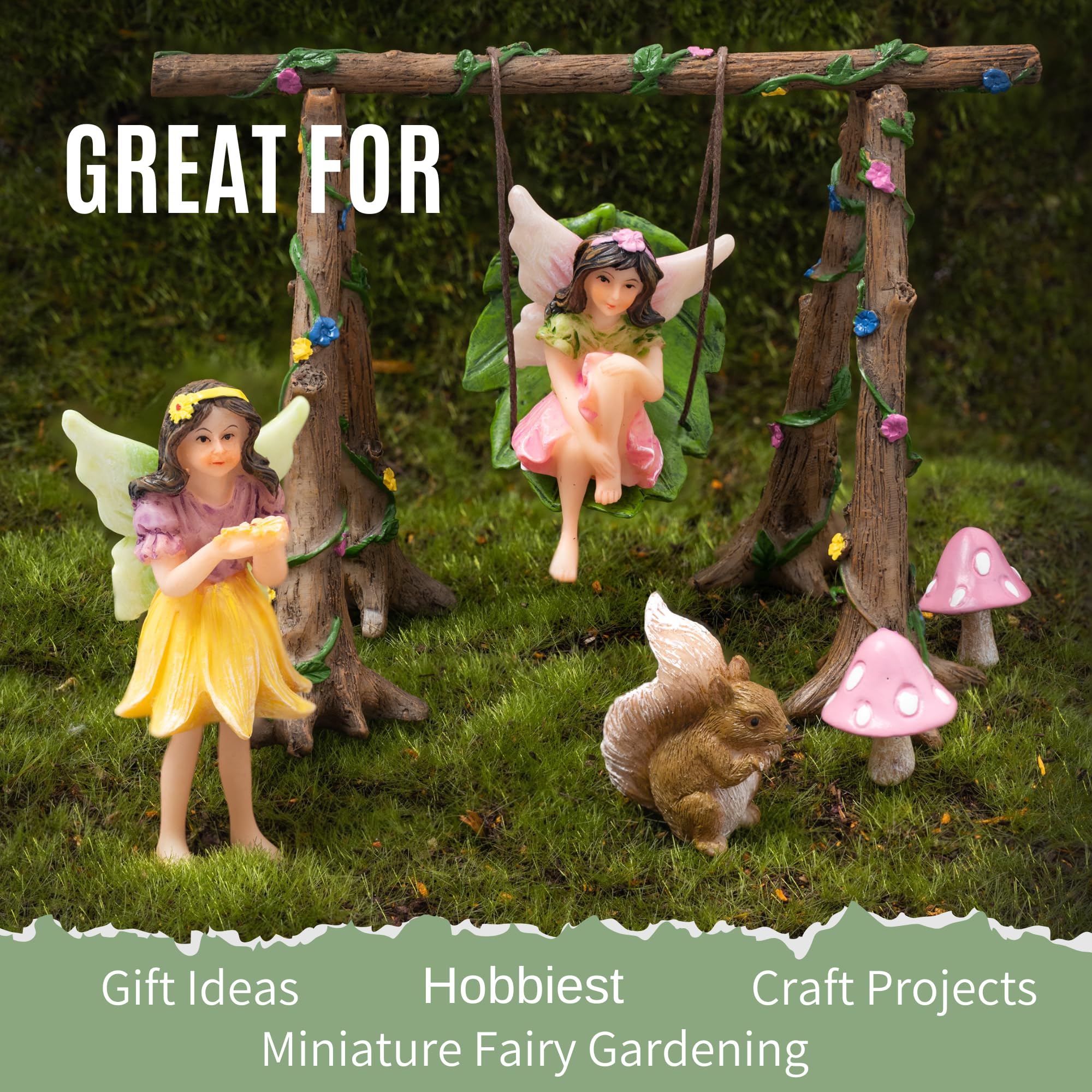PRETMANNS fairy set inside terrarium demonstrating indoor versatility