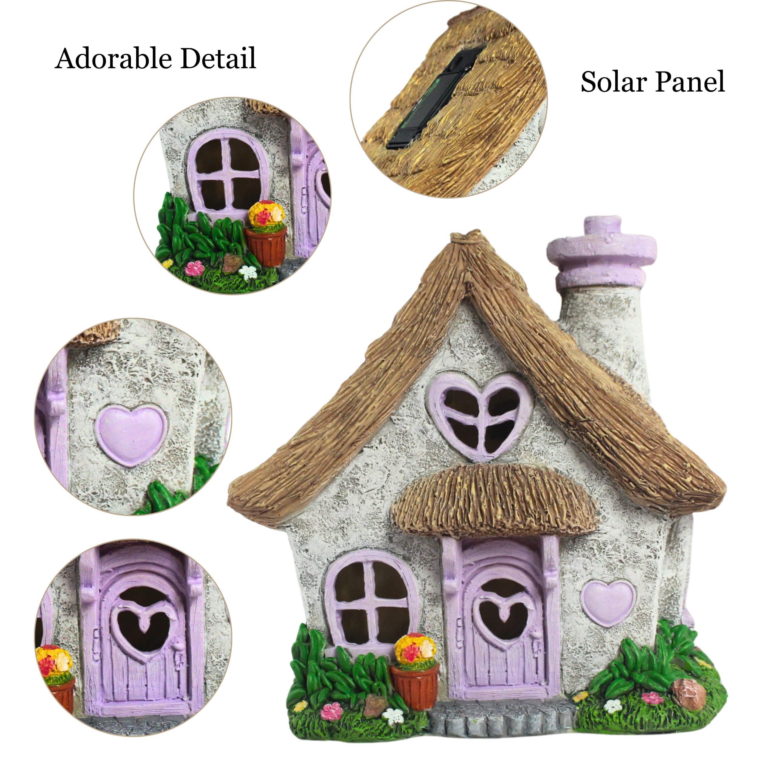 PRETMANNS glowing fairy house at night providing soft ambient light