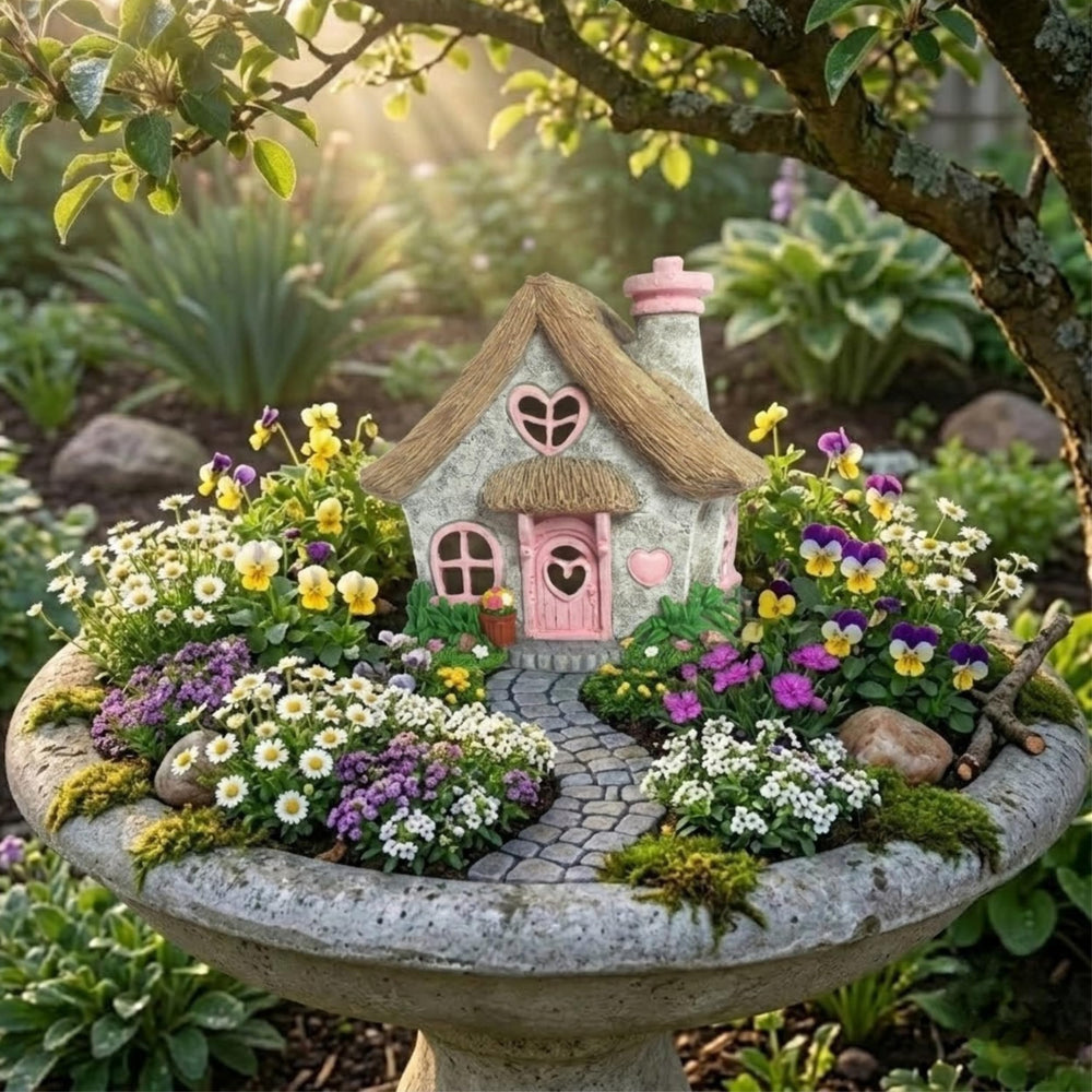 PRETMANNS cottage beside ruler indicating 7.56-inch compact scale