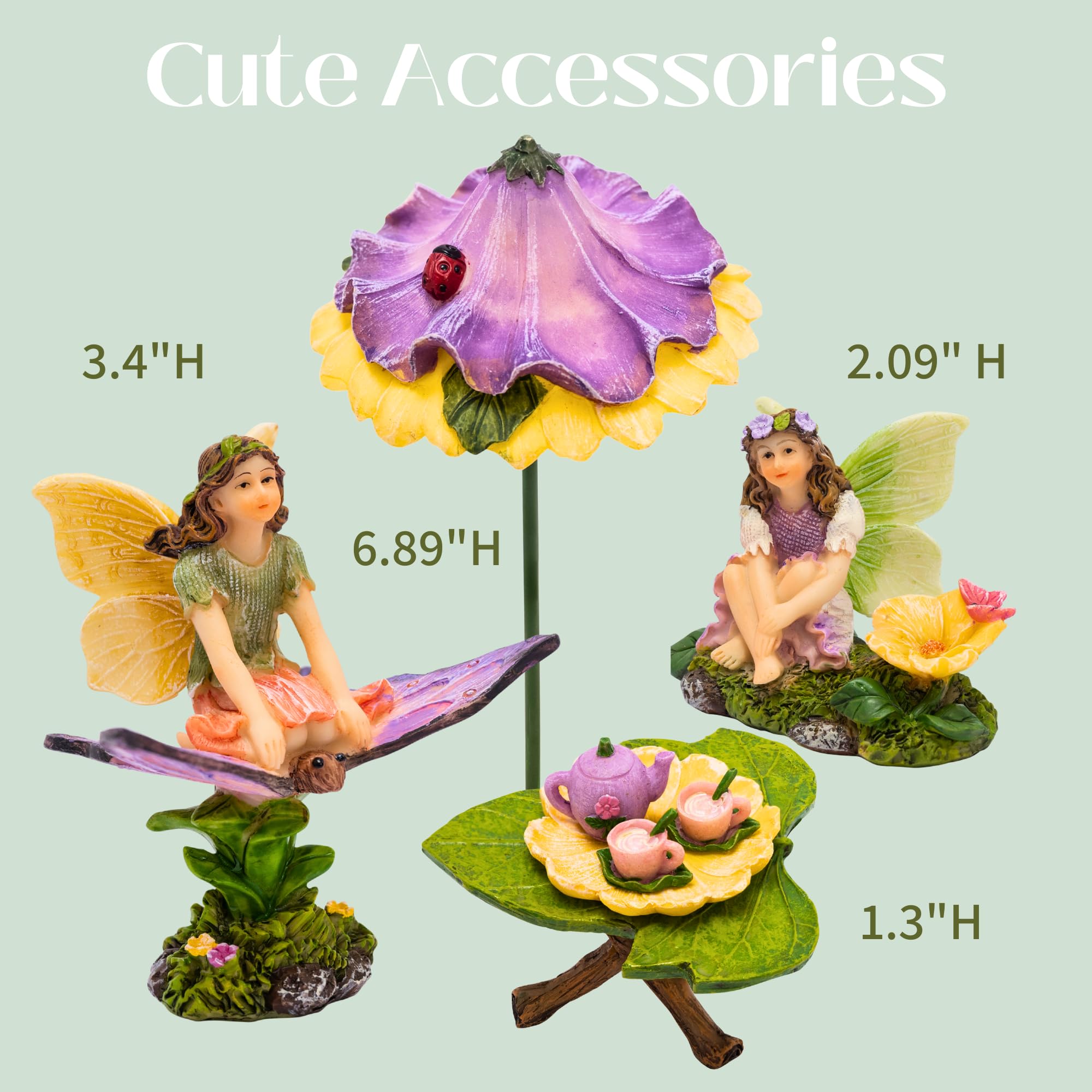 PRETMANNS fairy tea set and tray detail highlighting charming focal point