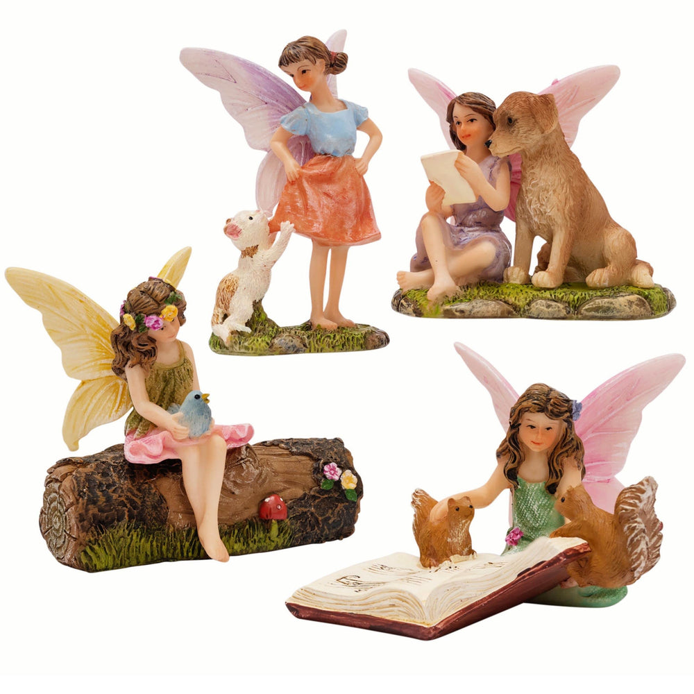 PRETMANNS front view of five-piece set showing instant garden charm