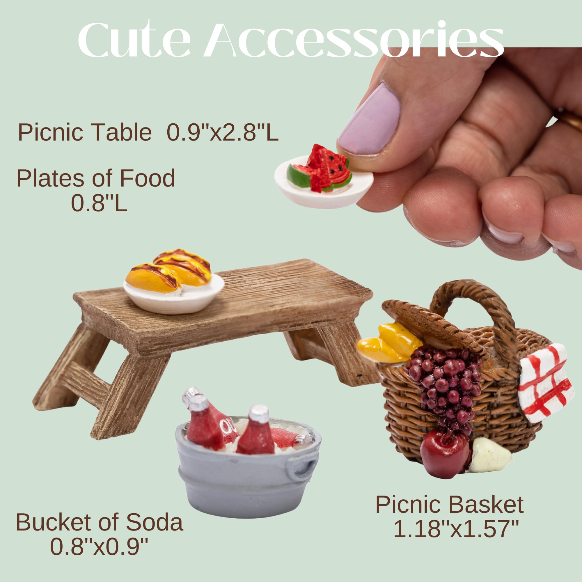 PRETMANNS picnic set styled in a planter adding instant garden charm