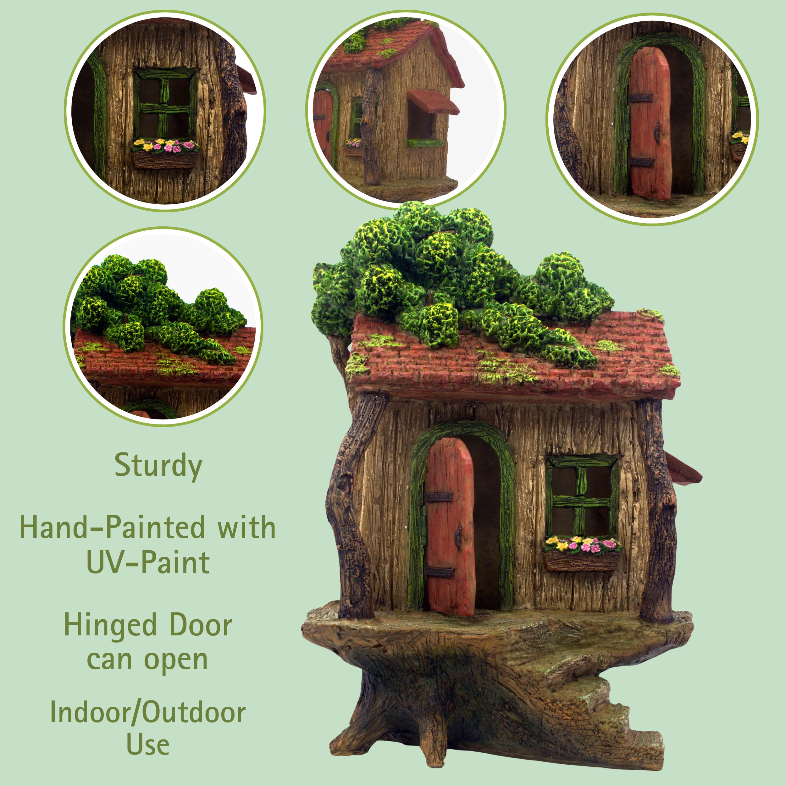 PRETMANNS treehouse door detail highlighting opening feature and charm