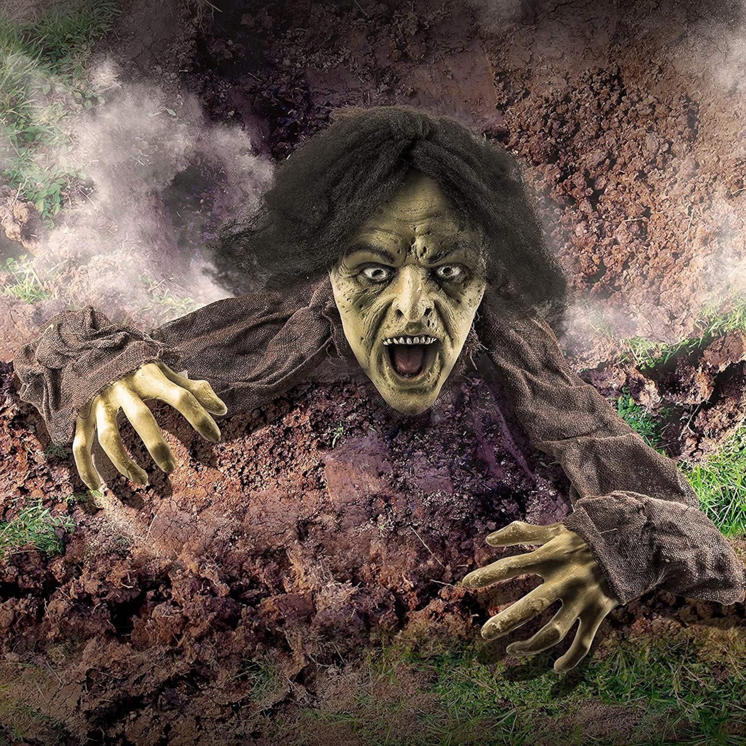 PREXTEX detailed zombie head close-up shows lifelike facial texture