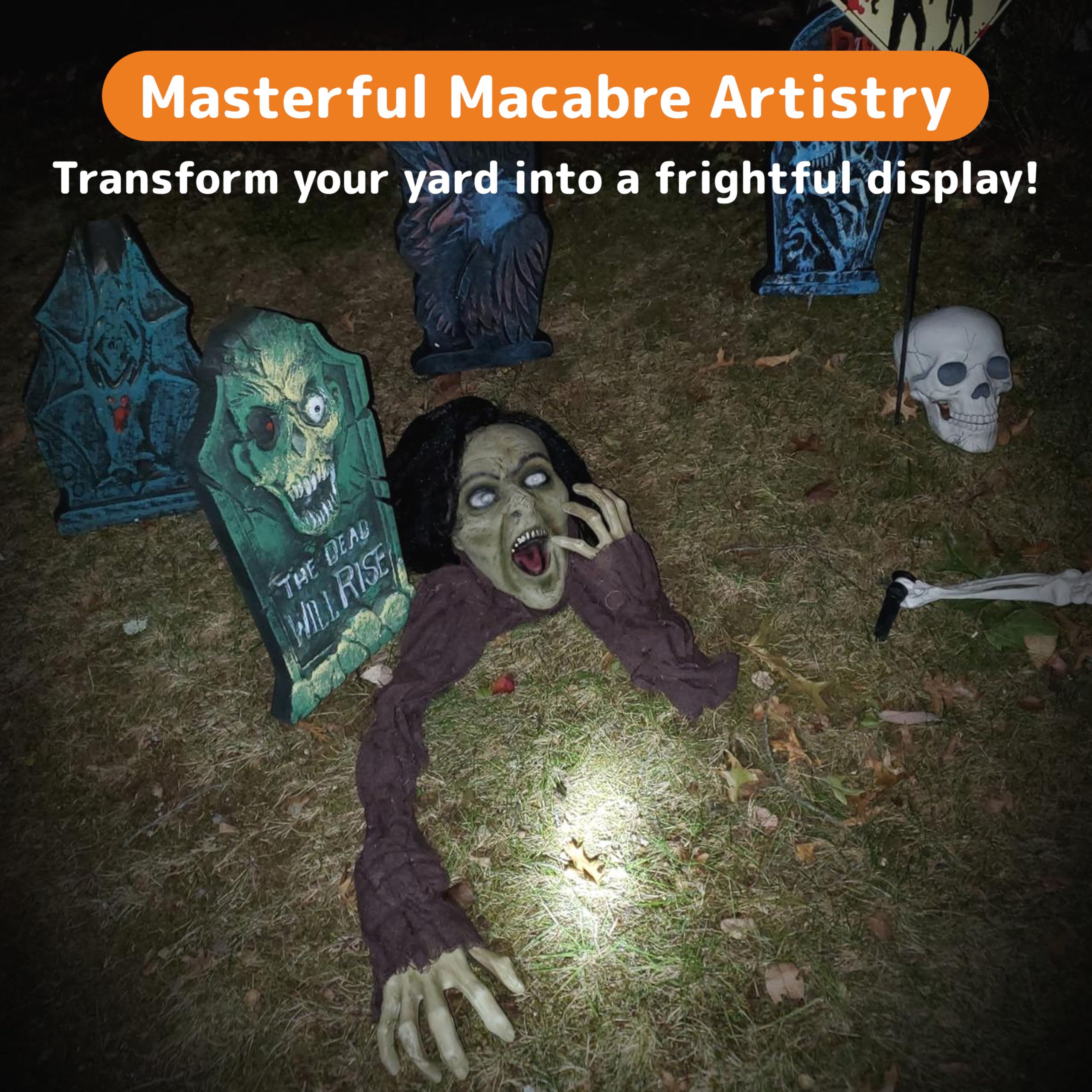 PREXTEX staged indoors in haunted house setting increases fright factor