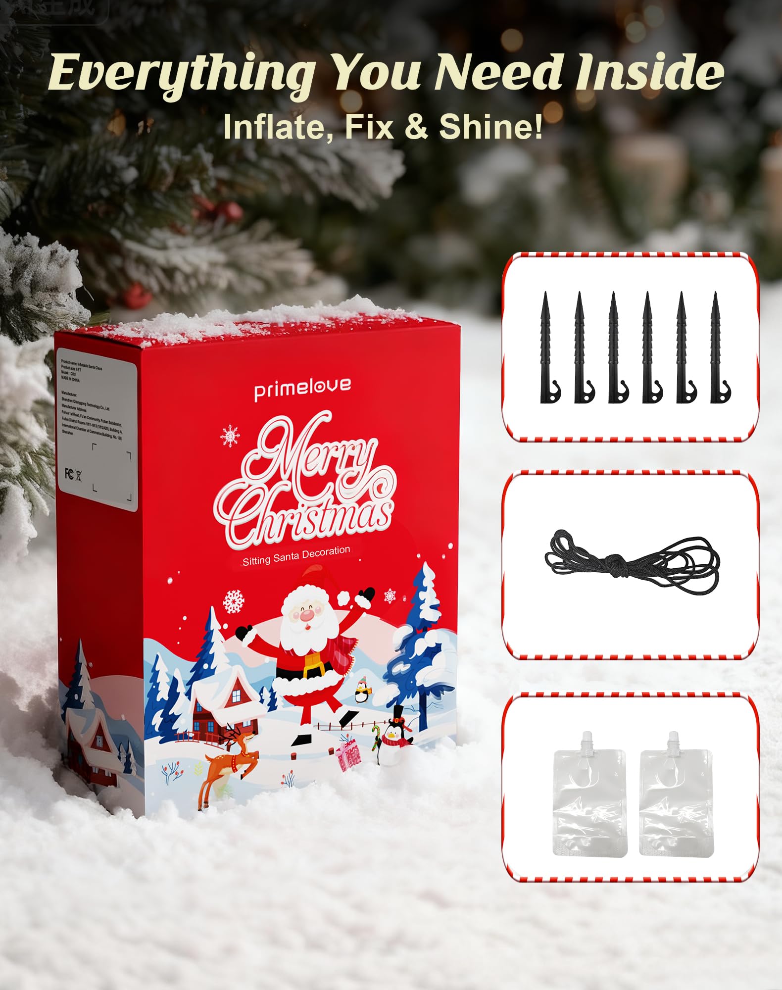 Primelove packaged inflatable in box for neat storage and gift-ready presentation