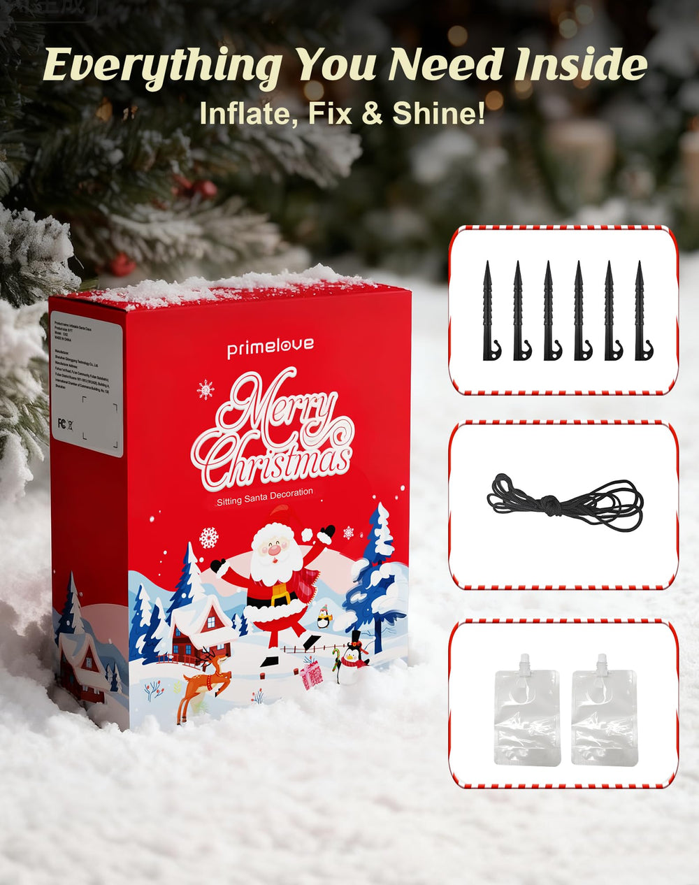 Primelove packaged inflatable in box for neat storage and gift-ready presentation