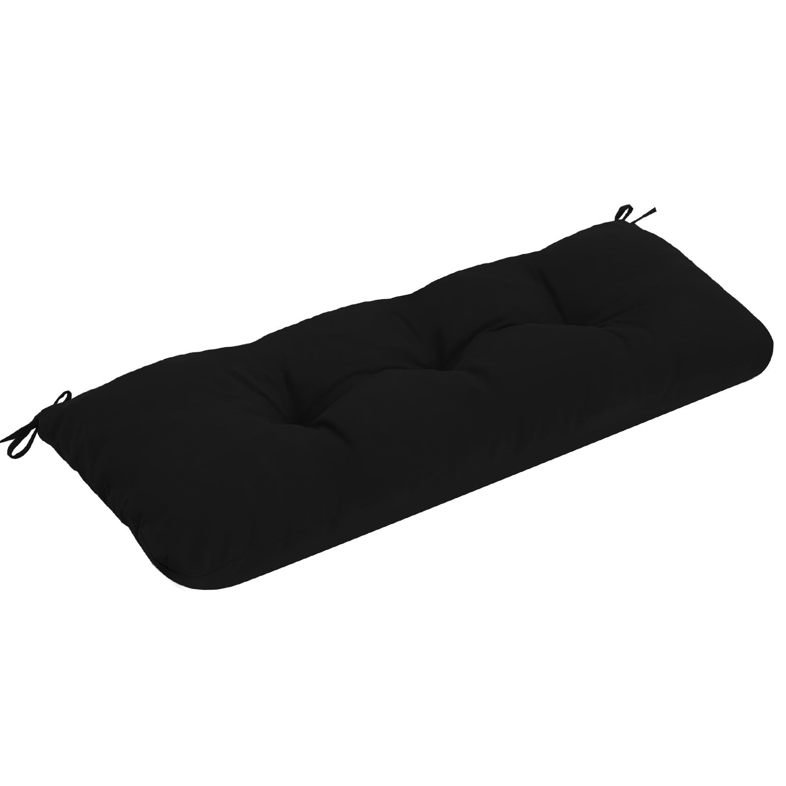 PRIMEPATIO front view of bench cushion showing neat tufting and fit benefit