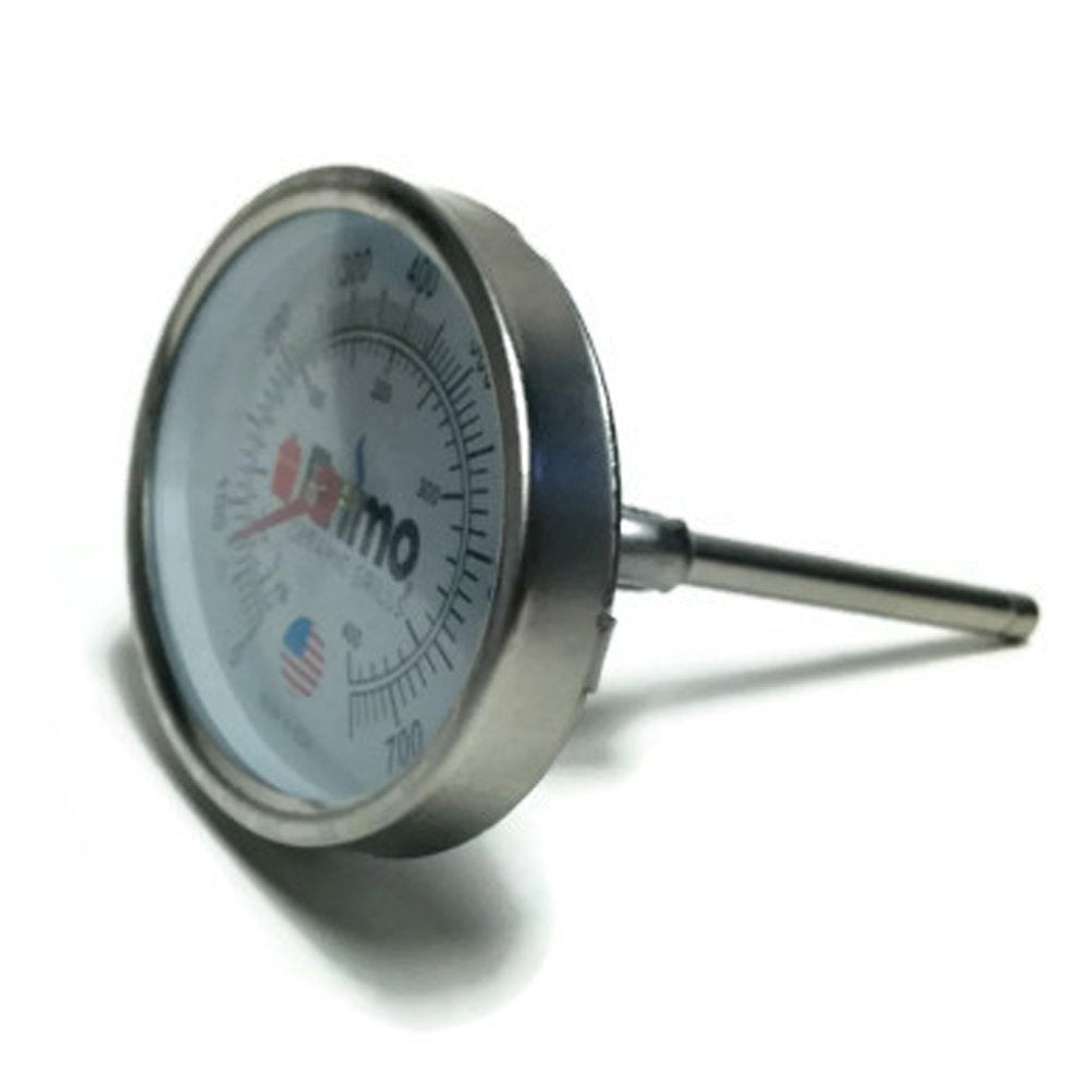 Primo close-up of dial showing bold numerals for quick temperature checks