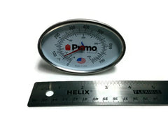 Primo side profile showing calibration screw and durable construction benefit