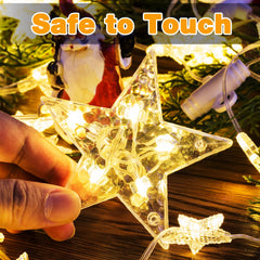 Prisay detailed shot of 1.4-inch small stars showing texture and sparkling LEDs