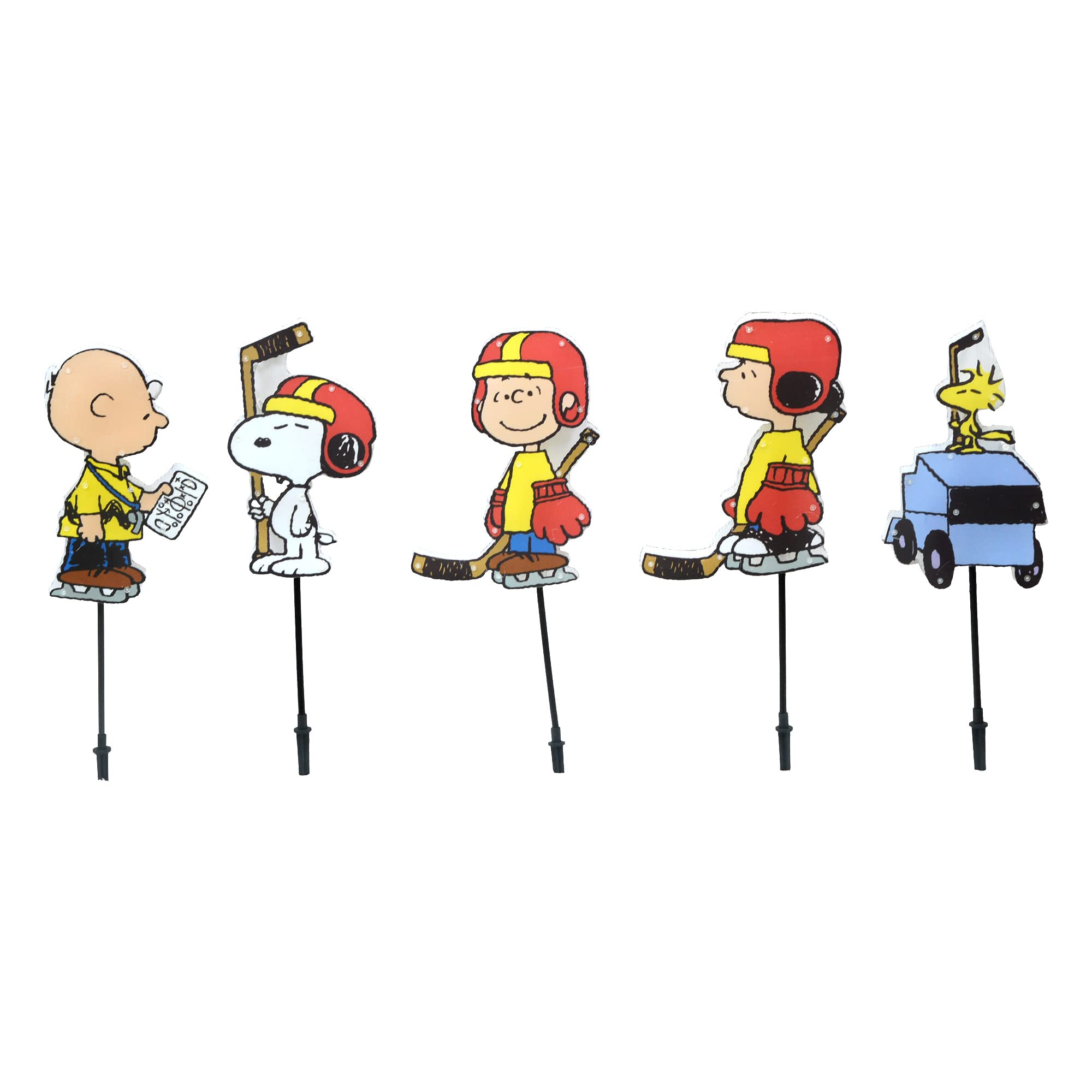 PRODUCTWORKS Peanuts front packaging showing characters and lights for festive curb appeal
