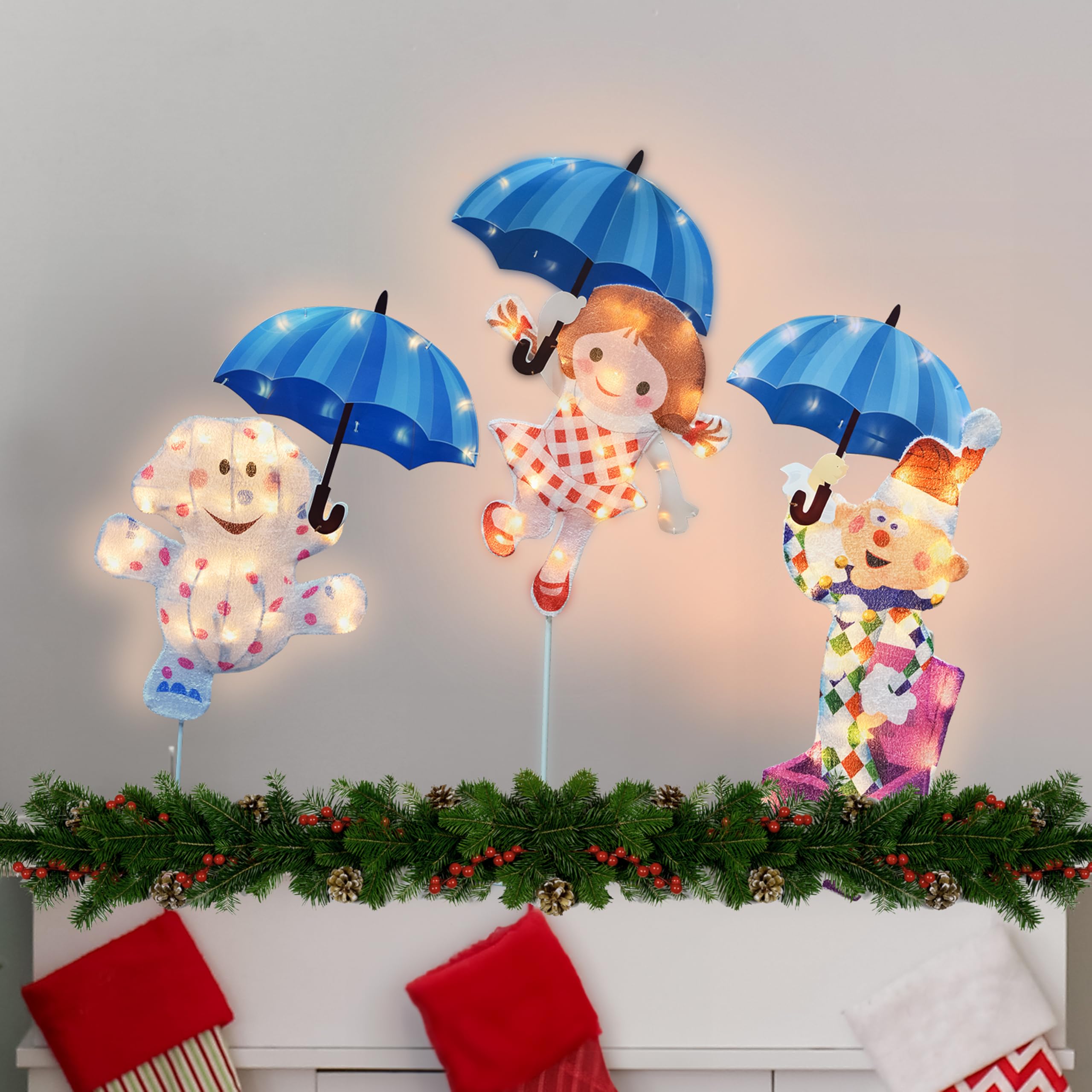 PRODUCTWORKS Rudolph Misfit staged on a porch to illustrate outdoor use and seasonal charm
