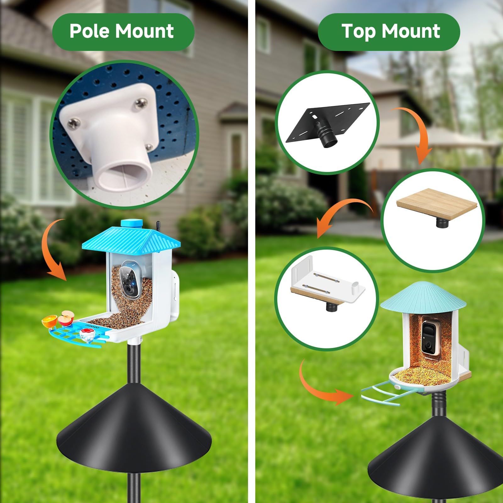 PROERR multiple mounting options displayed for flexible yard installation