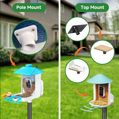 PROERR detail of multiple mounting options offering flexible feeder placement
