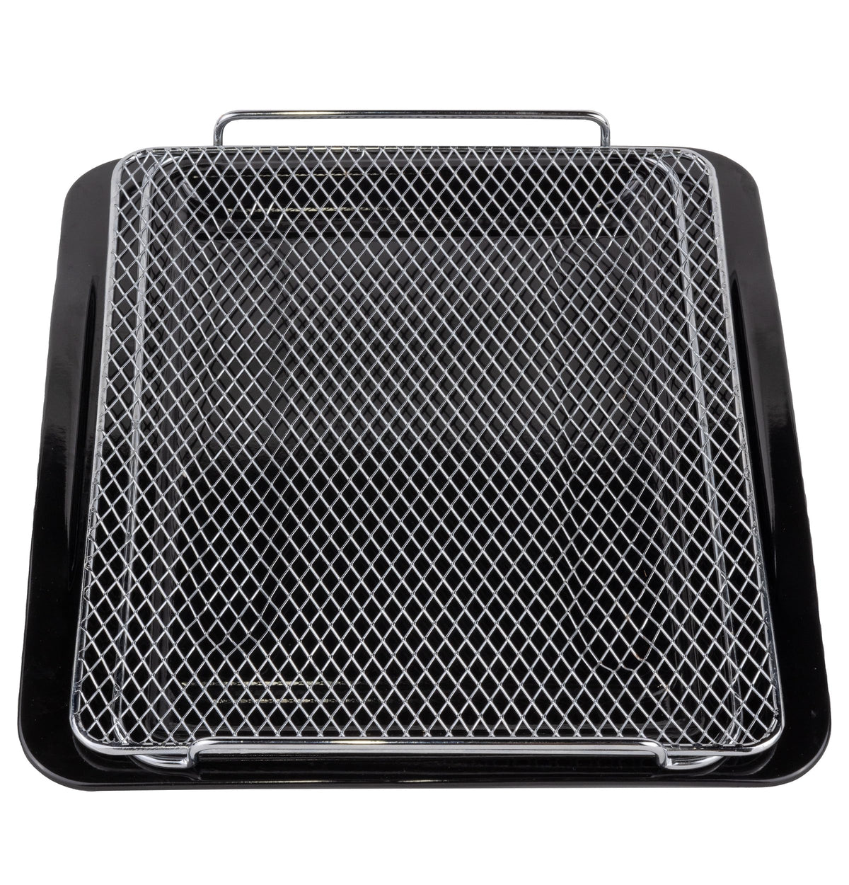 GE Profile prep tray front view showing low rim and dishwasher-safe finish for easy cleanup