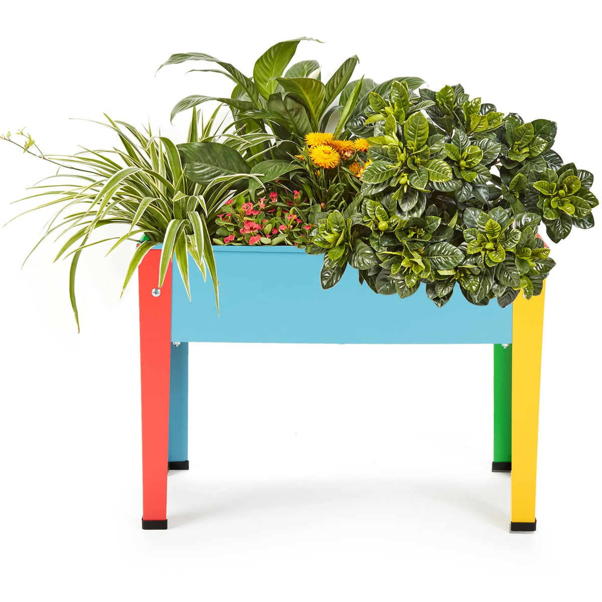 ProGard front view multicolored planter showing compact, space-saving design benefit