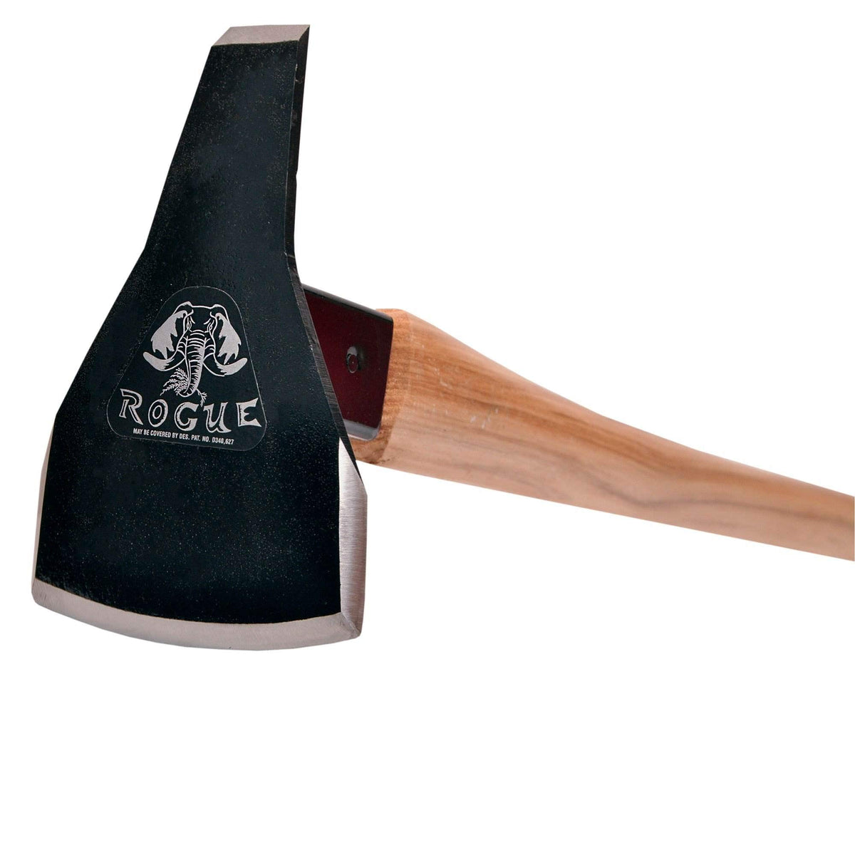 Prohoe Rogue Hoe front view showing 6 inch triangle A blade and ferrule for durability