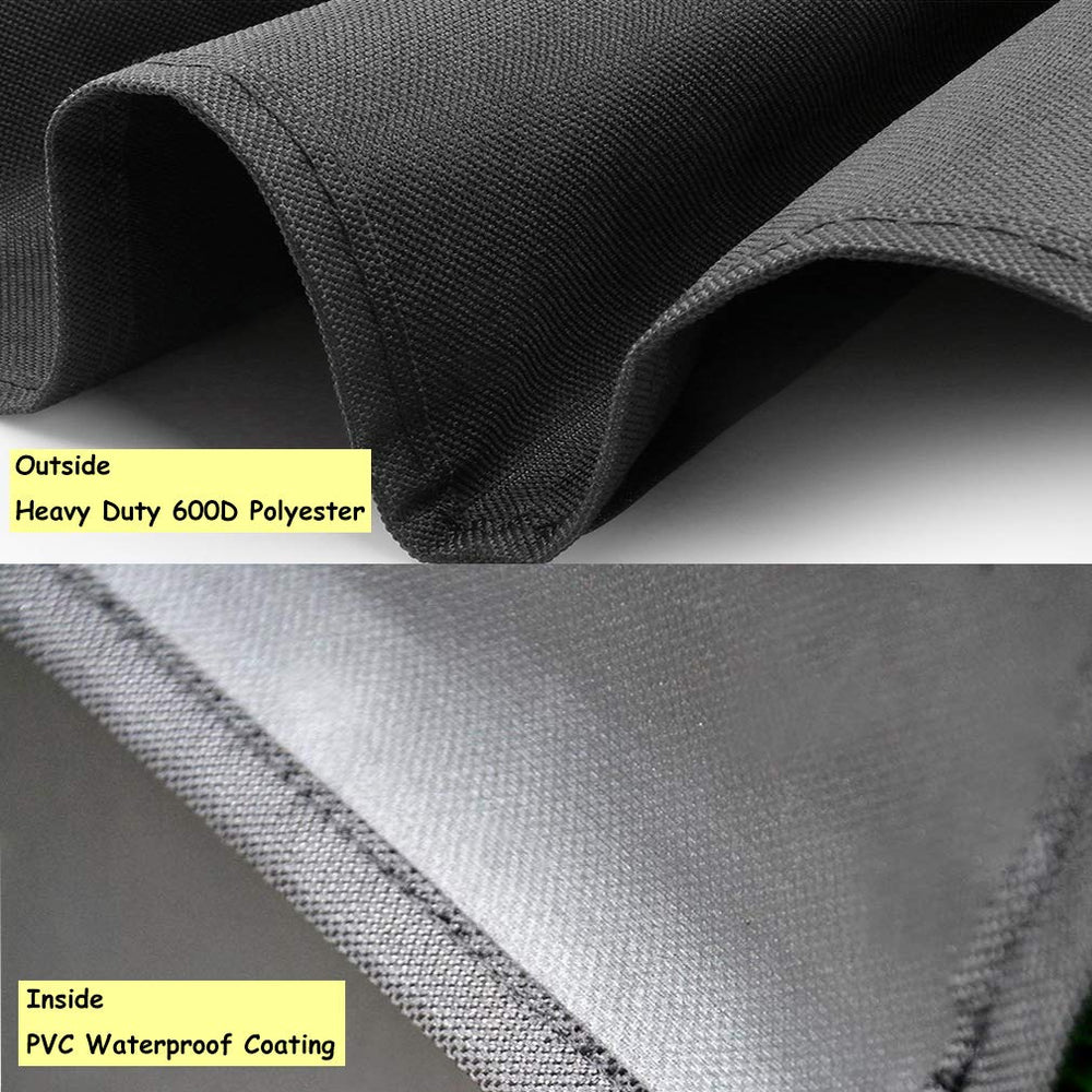 ProHome Direct dual zippers and webbed handles for secure carrying convenience