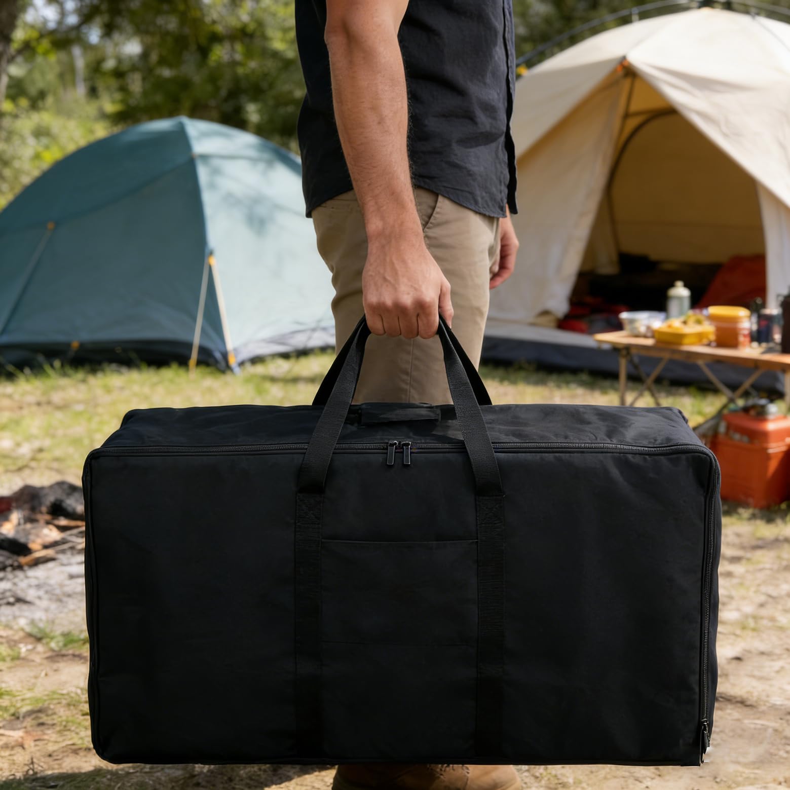 ProHome Direct bag in campground setup protecting cooker for reliable outdoor use