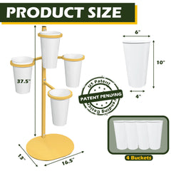 PROLEE close-up of a detachable bucket demonstrating easy cleaning advantage