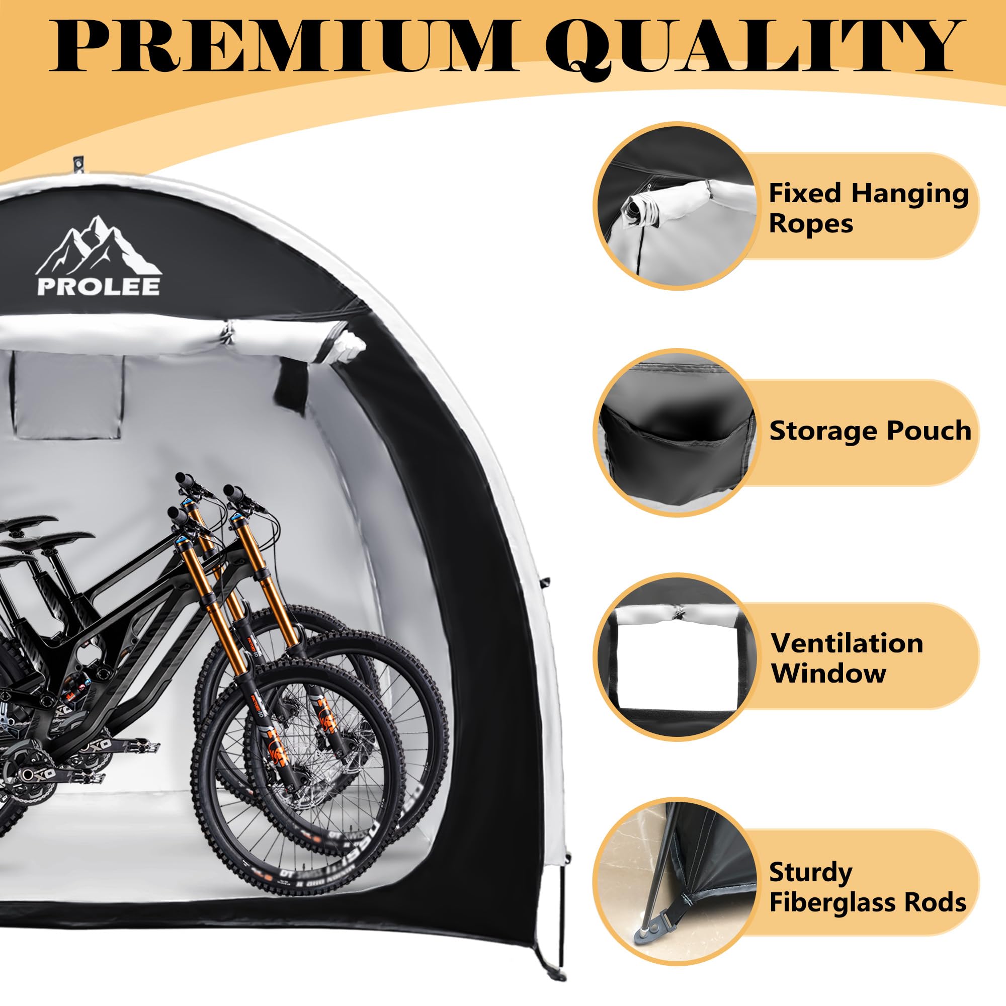 PROLEE roll-up window detail offering ventilation and quick checks