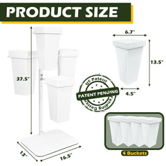 PROLEE stand positioned in a wedding aisle benefit creates decorative focal point