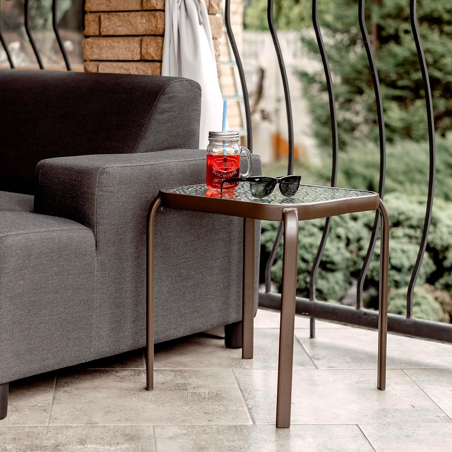 PROLISOK table scale with hand showing lightweight portability and ease