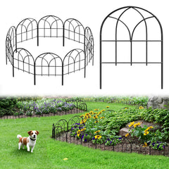 Promitop front view of 10-pack fence showing neat garden edging benefit