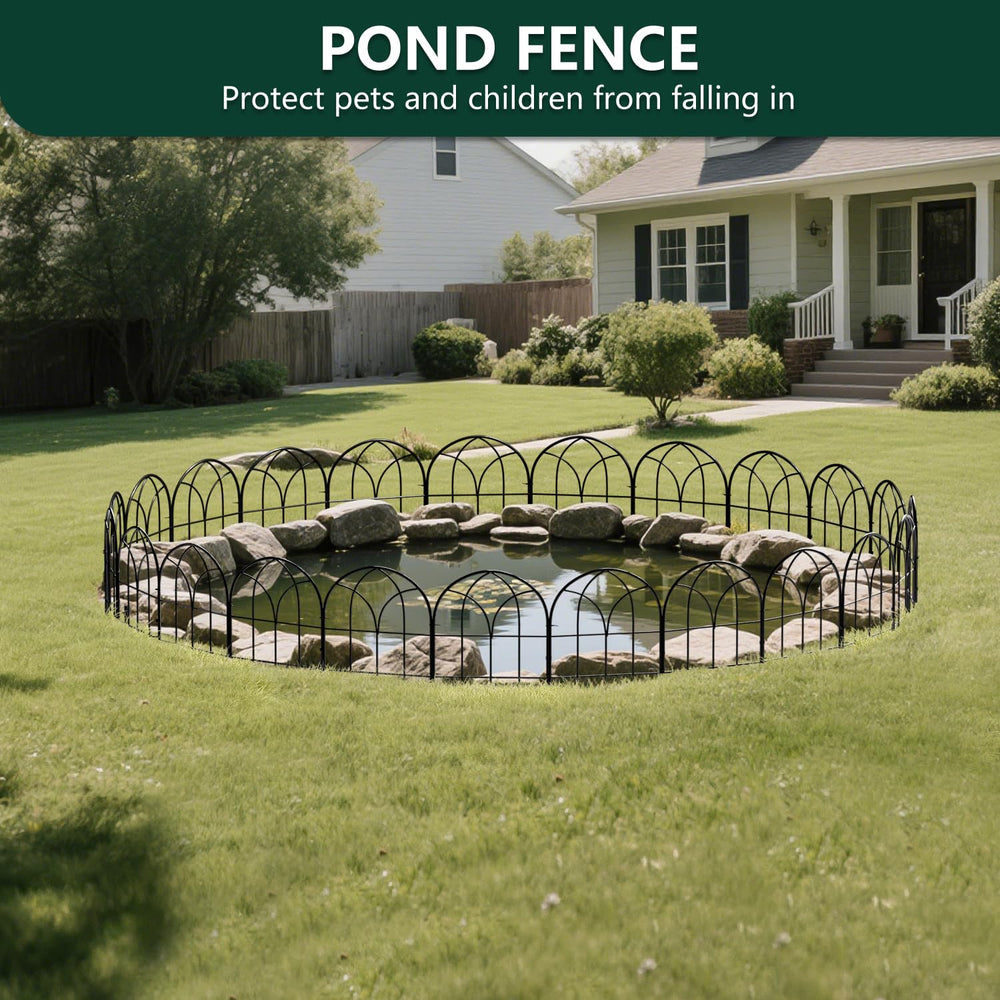 Promitop fence beside a foot showing scale and practical height