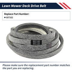 Promrmr belt laid out to show full 138 inch length for exact deck routing and fit
