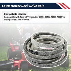 Promrmr close-up of belt V-profile showing improved grip and longevity