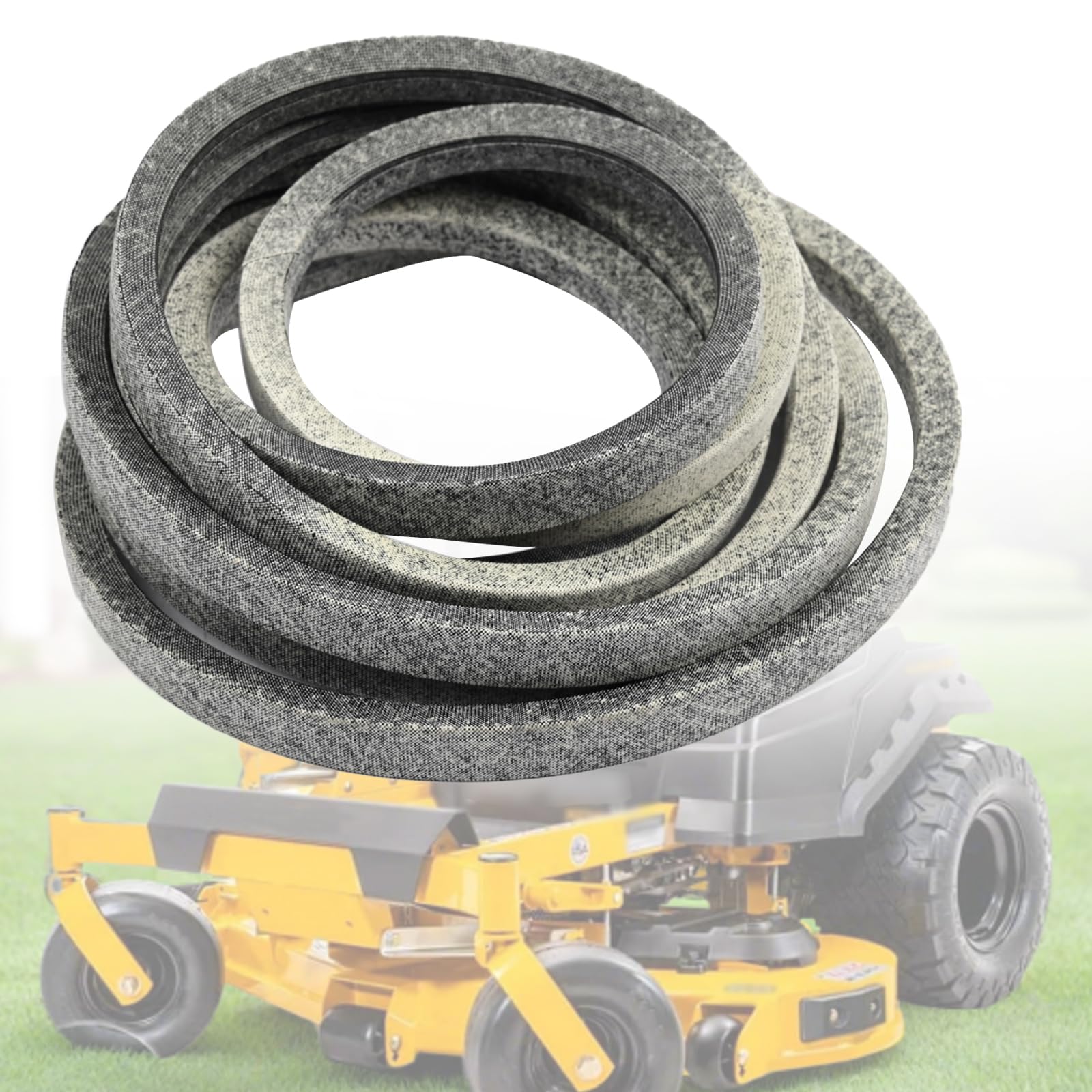 Promrmr front view of belt packaging showing replacement part and fitment, assures correct purchase