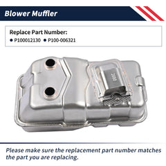 Promrmr muffler exhaust port closeup showing precise machining for reliable flow