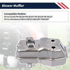 Promrmr muffler side mounting detail showing bolt holes for easy installation