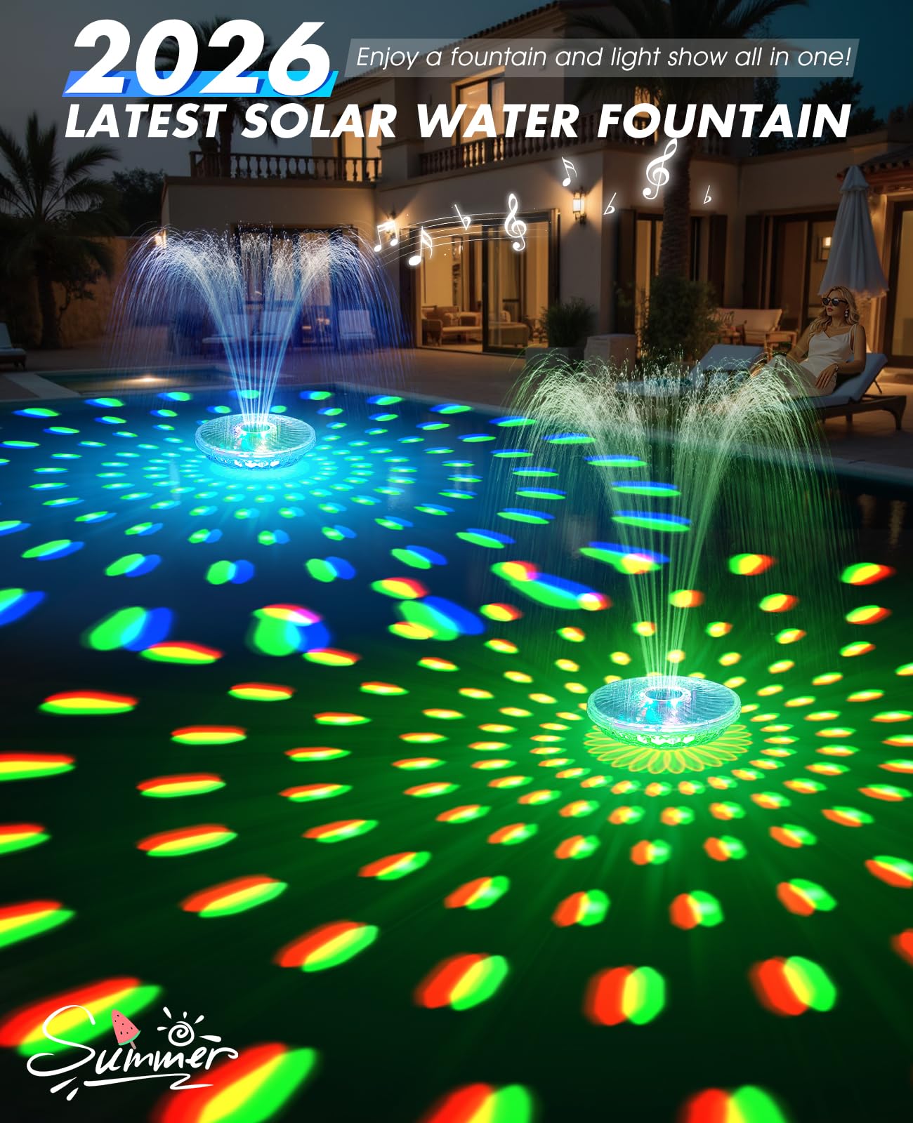 ProSplash solar panel closeup highlighting large-capacity panel for longer runtime