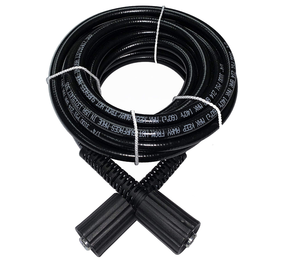 ProPulse hose front showing M22 connection and Made in USA label for trust