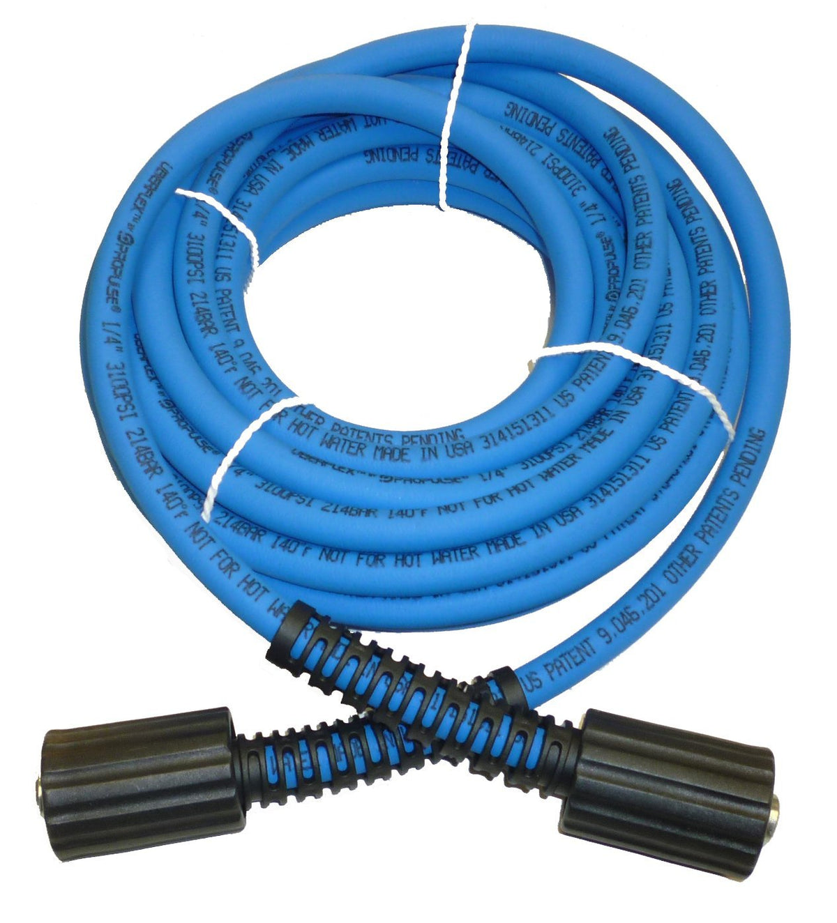 ProPulse UBERFLEX front view showing coiled hose and connectors for durable handling
